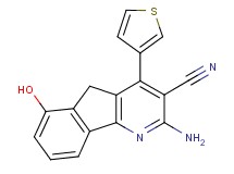 2-amino-6-hydroxy-4-(3-thienyl)-5H-indeno[1,2-b]pyridine-3-carbonitrile