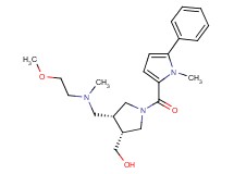 {(3R*,4R*)-4-{[(2-methoxyethyl)(methyl)amino]methyl}-1-[(1-methyl-5-phenyl-1H-pyrrol-2-yl)carbonyl]pyrrolidin-3-yl}methanol