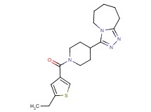 3-{1-[(5-ethyl-3-thienyl)carbonyl]-4-piperidinyl}-6,7,8,9-tetrahydro-5H-[1,2,4]triazolo[4,3-a]azepine