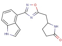 5-{[3-(1H-indol-4-yl)-1,2,4-oxadiazol-5-yl]methyl}-2-pyrrolidinone