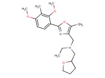 N-{[2-(2,4-dimethoxy-3-methylphenyl)-5-methyl-1,3-oxazol-4-yl]methyl}-N-(tetrahydro-2-furanylmethyl)ethanamine