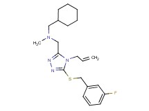 ({4-allyl-5-[(3-fluorobenzyl)thio]-4H-1,2,4-triazol-3-yl}methyl)(cyclohexylmethyl)methylamine