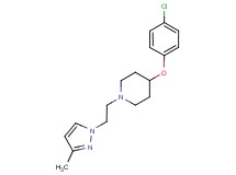 4-(4-chlorophenoxy)-1-[2-(3-methyl-1H-pyrazol-1-yl)ethyl]piperidine trifluoroacetate
