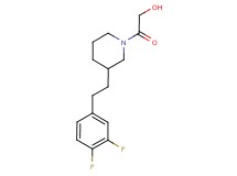 2-{3-[2-(3,4-difluorophenyl)ethyl]-1-piperidinyl}-2-oxoethanol