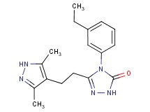 5-[2-(3,5-dimethyl-1H-pyrazol-4-yl)ethyl]-4-(3-ethylphenyl)-2,4-dihydro-3H-1,2,4-triazol-3-one