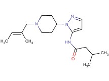 3-methyl-N-(1-{1-[(2E)-2-methyl-2-buten-1-yl]-4-piperidinyl}-1H-pyrazol-5-yl)butanamide