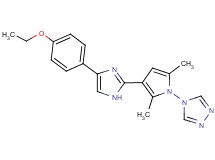 4-{3-[4-(4-ethoxyphenyl)-1H-imidazol-2-yl]-2,5-dimethyl-1H-pyrrol-1-yl}-4H-1,2,4-triazole