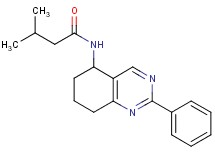 3-methyl-N-(2-phenyl-5,6,7,8-tetrahydro-5-quinazolinyl)butanamide