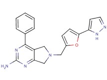 4-phenyl-6-{[5-(1H-pyrazol-5-yl)-2-furyl]methyl}-6,7-dihydro-5H-pyrrolo[3,4-d]pyrimidin-2-amine