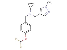 N-[4-(difluoromethoxy)benzyl]-N-[(1-methyl-1H-pyrazol-4-yl)methyl]cyclopropanamine