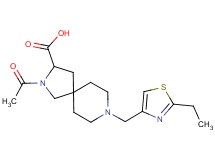 2-acetyl-8-[(2-ethyl-1,3-thiazol-4-yl)methyl]-2,8-diazaspiro[4.5]decane-3-carboxylic acid
