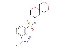 N-1,9-dioxaspiro[5.5]undec-4-yl-1-methyl-1H-1,2,3-benzotriazole-4-sulfonamide
