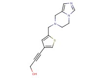 3-[5-(5,6-dihydroimidazo[1,5-a]pyrazin-7(8H)-ylmethyl)-3-thienyl]prop-2-yn-1-ol