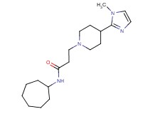 N-cycloheptyl-3-[4-(1-methyl-1H-imidazol-2-yl)-1-piperidinyl]propanamide