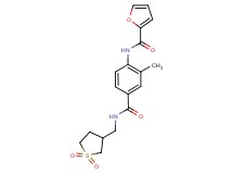 N-[4-({[(1,1-dioxidotetrahydro-3-thienyl)methyl]amino}carbonyl)-2-methylphenyl]-2-furamide
