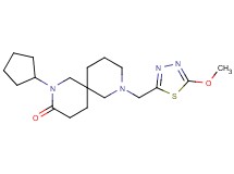 2-cyclopentyl-8-[(5-methoxy-1,3,4-thiadiazol-2-yl)methyl]-2,8-diazaspiro[5.5]undecan-3-one
