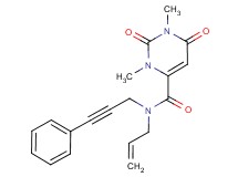 N-allyl-1,3-dimethyl-2,6-dioxo-N-(3-phenylprop-2-yn-1-yl)-1,2,3,6-tetrahydropyrimidine-4-carboxamide