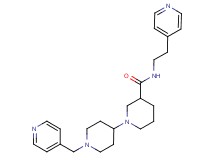N-(2-pyridin-4-ylethyl)-1'-(pyridin-4-ylmethyl)-1,4'-bipiperidine-3-carboxamide