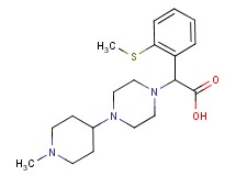 [4-(1-methylpiperidin-4-yl)piperazin-1-yl][2-(methylthio)phenyl]acetic acid