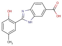 2-(2-hydroxy-5-methylphenyl)-1H-benzimidazole-6-carboxylic acid