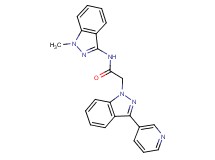 N-(1-methyl-1H-indazol-3-yl)-2-[3-(3-pyridinyl)-1H-indazol-1-yl]acetamide trifluoroacetate