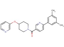 2-(3,5-dimethylphenyl)-5-{[4-(pyridin-3-yloxy)piperidin-1-yl]carbonyl}pyridine