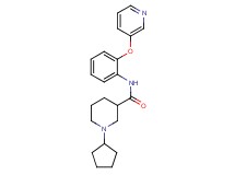 1-cyclopentyl-N-[2-(3-pyridinyloxy)phenyl]-3-piperidinecarboxamide