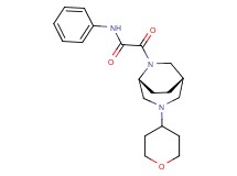 2-oxo-N-phenyl-2-[(1S*,5R*)-3-(tetrahydro-2H-pyran-4-yl)-3,6-diazabicyclo[3.2.2]non-6-yl]acetamide