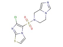 7-[(6-chloroimidazo[2,1-b][1,3]thiazol-5-yl)sulfonyl]-5,6,7,8-tetrahydroimidazo[1,5-a]pyrazine
