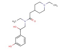N-ethyl-2-(1-ethyl-4-piperidinyl)-N-[2-hydroxy-2-(3-hydroxyphenyl)ethyl]acetamide