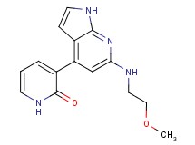 3-{6-[(2-methoxyethyl)amino]-1H-pyrrolo[2,3-b]pyridin-4-yl}pyridin-2(1H)-one