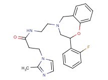 N-{2-[2-(2-fluorophenyl)-2,3-dihydro-1,4-benzoxazepin-4(5H)-yl]ethyl}-3-(2-methyl-1H-imidazol-1-yl)propanamide