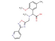 (2-methoxy-5-methylphenyl){methyl[(3-pyridin-3-yl-1,2,4-oxadiazol-5-yl)methyl]amino}acetic acid