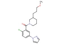 1-[2-chloro-5-(1H-pyrazol-1-yl)benzoyl]-3-(3-methoxypropyl)piperidine