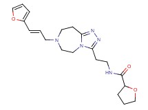N-(2-{7-[(2E)-3-(2-furyl)-2-propen-1-yl]-6,7,8,9-tetrahydro-5H-[1,2,4]triazolo[4,3-d][1,4]diazepin-3-yl}ethyl)tetrahydro-2-furancarboxamide