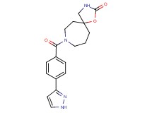 8-[4-(1H-pyrazol-3-yl)benzoyl]-1-oxa-3,8-diazaspiro[4.6]undecan-2-one