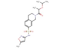 2-(2-isopropoxypropanoyl)-N-(5-methylisoxazol-3-yl)-1,2,3,4-tetrahydroisoquinoline-7-sulfonamide