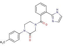 4-[2-(1H-imidazol-2-yl)benzoyl]-1-(4-methylphenyl)-2-piperazinone