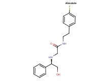 N-[2-(4-fluorophenyl)ethyl]-2-{[(1R)-2-hydroxy-1-phenylethyl]amino}acetamide