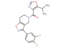 3-(3,4-difluorophenyl)-5-[(5-isopropyl-1,3-oxazol-4-yl)carbonyl]-4,5,6,7-tetrahydroisoxazolo[4,5-c]pyridine
