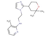 N-{2-[2-(2,2-dimethyltetrahydro-2H-pyran-4-yl)-1H-imidazol-1-yl]ethyl}-3-methylpyridin-2-amine
