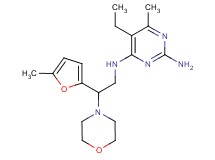 5-ethyl-6-methyl-N~4~-[2-(5-methyl-2-furyl)-2-morpholin-4-ylethyl]pyrimidine-2,4-diamine