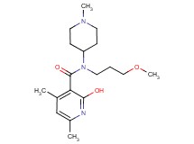 2-hydroxy-N-(3-methoxypropyl)-4,6-dimethyl-N-(1-methyl-4-piperidinyl)nicotinamide