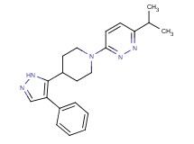 3-isopropyl-6-[4-(4-phenyl-1H-pyrazol-5-yl)piperidin-1-yl]pyridazine
