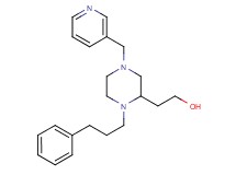 2-[1-(3-phenylpropyl)-4-(3-pyridinylmethyl)-2-piperazinyl]ethanol