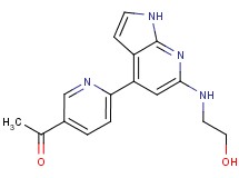 1-(6-{6-[(2-hydroxyethyl)amino]-1H-pyrrolo[2,3-b]pyridin-4-yl}pyridin-3-yl)ethanone