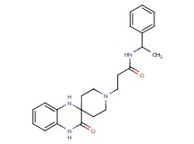 3-(3'-oxo-3',4'-dihydro-1H,1'H-spiro[piperidine-4,2'-quinoxalin]-1-yl)-N-(1-phenylethyl)propanamide