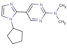 5-(1-cyclopentyl-1H-imidazol-2-yl)-N,N-dimethylpyrimidin-2-amine