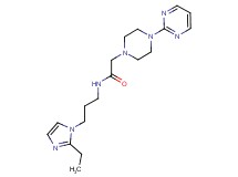 N-[3-(2-ethyl-1H-imidazol-1-yl)propyl]-2-[4-(2-pyrimidinyl)-1-piperazinyl]acetamide
