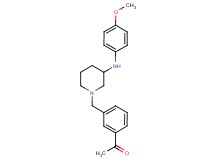 1-[3-({3-[(4-methoxyphenyl)amino]-1-piperidinyl}methyl)phenyl]ethanone